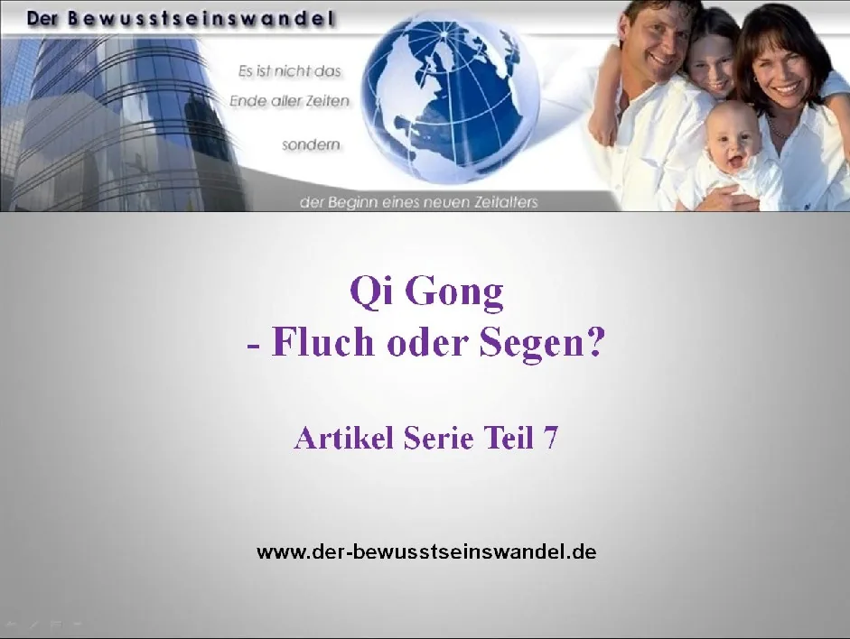 Titelkarte der Artikelserie Fluch oder Segen: Qi Gong